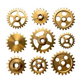 金属齿轮组件设计元素