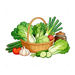蔬菜插画素材