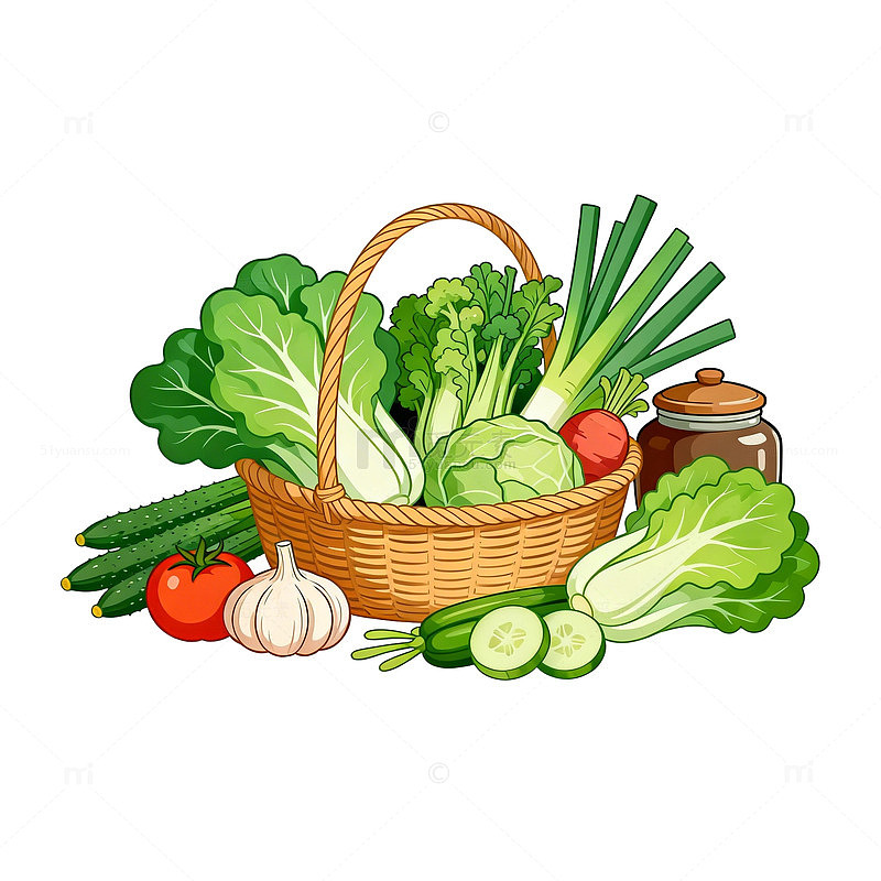 蔬菜插画素材