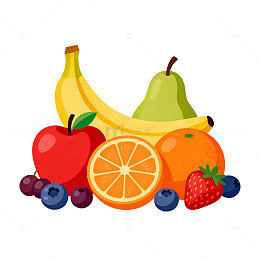 卡通水果插画素材