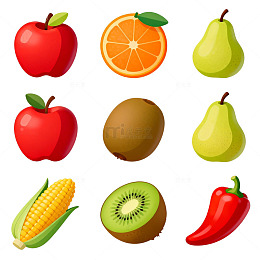 卡通水果插画合集