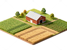 田园风光微缩景观模型