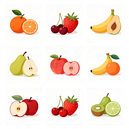 水果插画设计素材