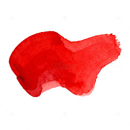 红色水彩墨迹艺术效果