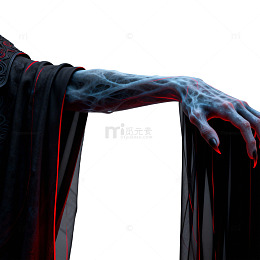 暗黑风格鬼魅手臂艺术插画