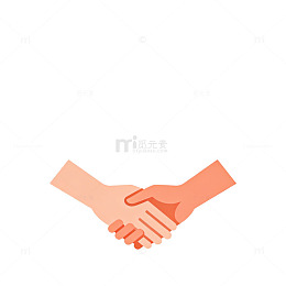简约握手合作图标设计素材