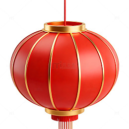 中国风红色灯笼插画素材