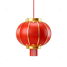 红色中国灯笼喜庆装饰元素