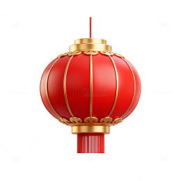 传统中国风红色灯笼图案设计