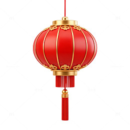 传统中国风红灯笼插画素材