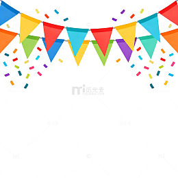 彩旗庆典节日装饰背景