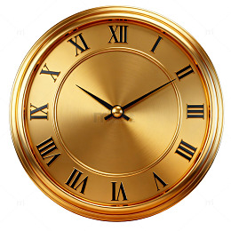 金色古典钟表设计素材