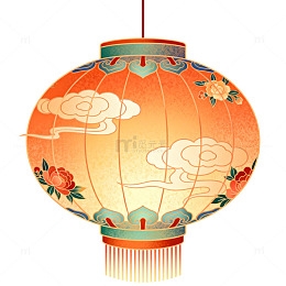 中国风传统灯笼图案装饰素材