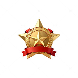 金色奖章荣誉徽章设计