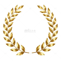 金色荣耀花环装饰设计素材