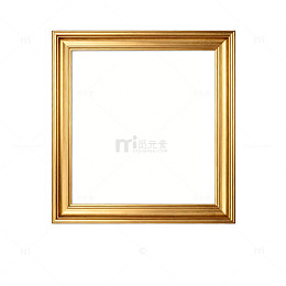 金色框画简约装饰素材