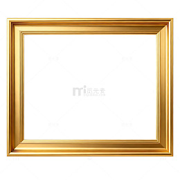 金色相框简约设计素材