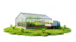温室农业运输场景3D模型
