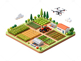 3D农业农场模型设计图