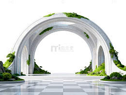 未来感拱门景观设计