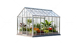 玻璃温室花卉展示设计图