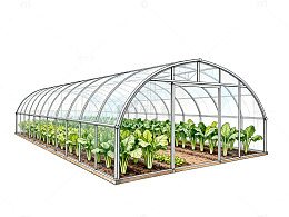 透明温室蔬菜种植设计图