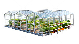 透明温室花卉种植设计图