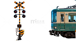 海边的铁路站台风景