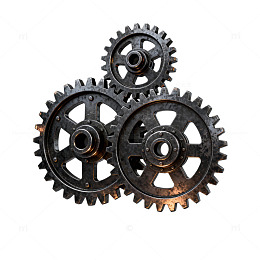 金属齿轮工业风