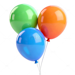 彩色气球装饰图案设计元素