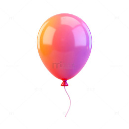 渐变色彩气球装饰图案