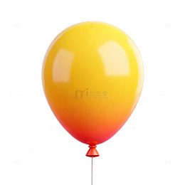 渐变气球装饰设计元素