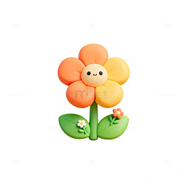 卡通花朵彩泥手工制作