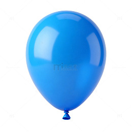 蓝色气球简约3D模型