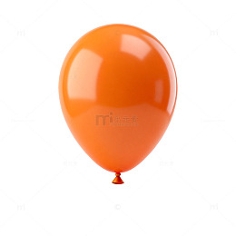 单色橙色气球悬浮图