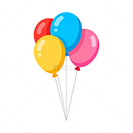 卡通气球装饰矢量图案