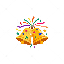 欢庆铃铛节日装饰图案