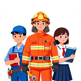 职业人物卡通形象设计