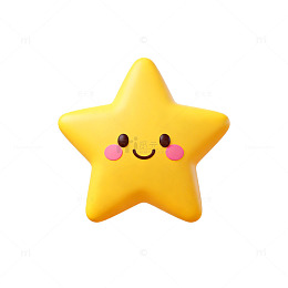 卡通星星笑脸表情装饰图案