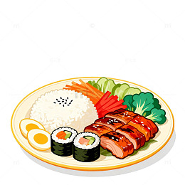 日式料理插画素材