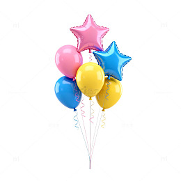 缤纷气球装饰节日庆典