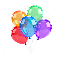 彩色气球装饰图案