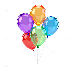 彩色气球节日庆祝矢量图