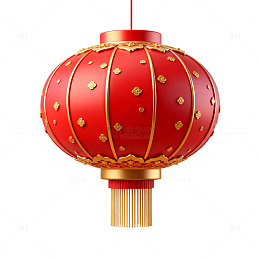 中国风红色灯笼装饰图案元素