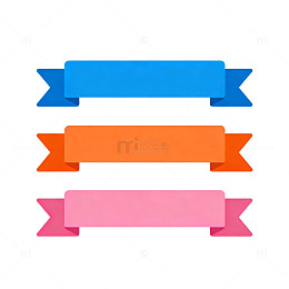 彩带装饰图案设计元素