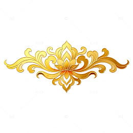 金色花纹装饰图案