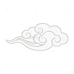 传统云纹图案剪纸艺术