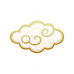 金色祥云图案装饰素材