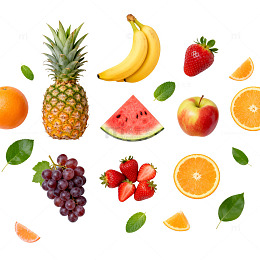 水果拼盘缤纷色彩展示