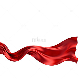 红绸飘逸动态图案